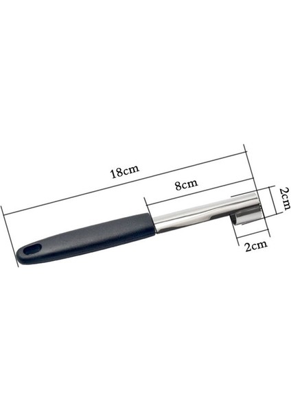 Qhq Siyah Paslanmaz Çelik Elma Oyacağı Mutfak Bıçağı Çok Fonksiyonlu Oyacağı Uygun Mutfak Gadget Meyve Oyacağı Tart Hamuru Ayırıcı (Yurt Dışından)