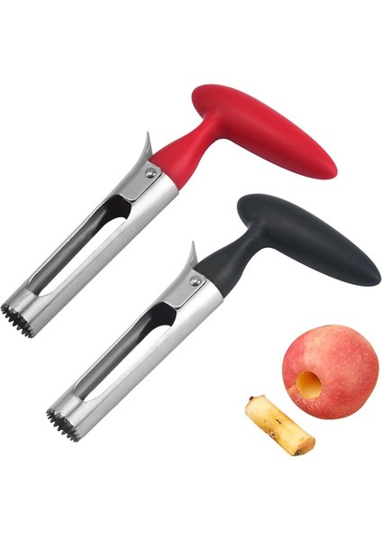 Qhq Siyah Paslanmaz Çelik Elma Oyacağı Mutfak Bıçağı Çok Fonksiyonlu Oyacağı Uygun Mutfak Gadget Meyve Oyacağı Tart Hamuru Ayırıcı (Yurt Dışından)