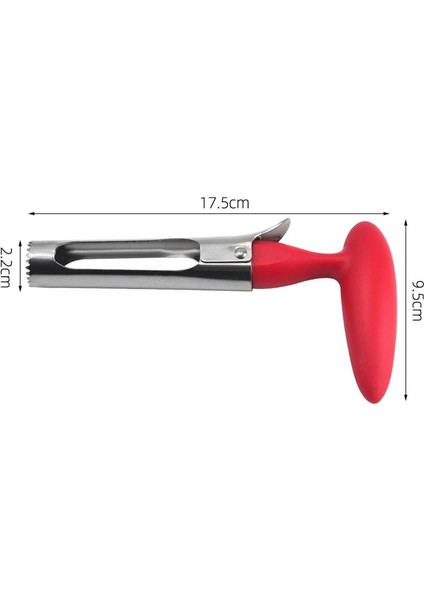 Qhq Siyah Paslanmaz Çelik Elma Oyacağı Mutfak Bıçağı Çok Fonksiyonlu Oyacağı Uygun Mutfak Gadget Meyve Oyacağı Tart Hamuru Ayırıcı (Yurt Dışından)
