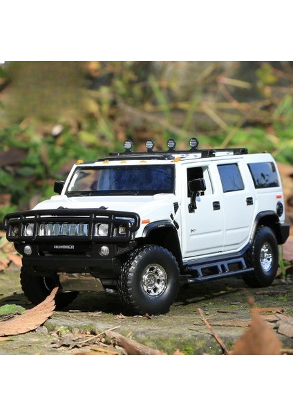 1/32 Hummer H2 Suv Off-Road Oyuncak Araba Jkm Döküm Metal Minyatür Model Ses ve Işık Kapısı Açılabilir (Yurt Dışından) fırsatları