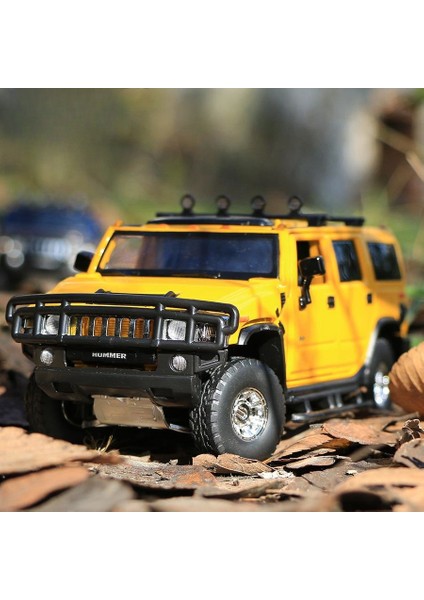 1/32 Hummer H2 Suv Off-Road Oyuncak Araba Jkm Döküm Metal Minyatür Model Ses ve Işık Kapısı Açılabilir (Yurt Dışından) indirimleri