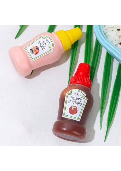 2 Paket 2/3 Adet Mini Baharat Sos Şişesi Taşınabilir Domates Ketçap Şişesi Salata Sosu Kabı Bento Yemek Kabı Mutfak Kavanozları (Yurt Dışından)