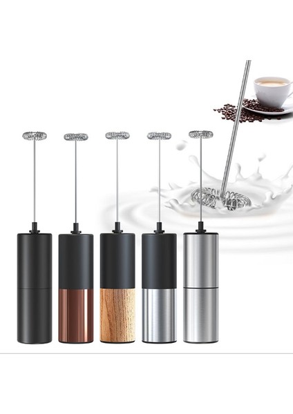 Siyah ve Bakır Lmetjma Elektrikli Süt Köpürtücü Mini Foamer Kahve Makinesi Yumurta Çırpıcı Çikolata Cappuccino Karıştırıcı Taşınabilir Blender KC0470 (Yurt Dışından)