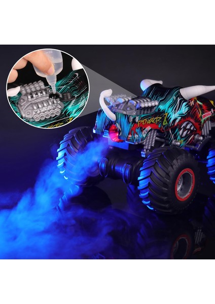 Erkekler Için Uzaktan Kumandalı Canavar Kamyon 8-12 - Rc Bull Araba Oyuncakları 4-7 Yaş Arası Çocuklar Için, Müzik Işıklı Erkekler Için Doğum Günü (Yurt Dışından)