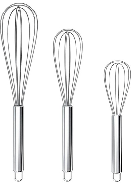 12 Inç Lmetjma 8 "10" 12" Yumurta Çırpma Paslanmaz Çelik Yumurta Çırpma Mutfak Tel Balon Çırpma Süt Yumurta Çırpıcı Yumurta Karıştırma Mikser Araçları KC0231 (Yurt Dışından)