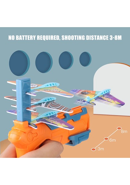 Airplane Launcher Bubble 6 Eğlenceli Uçak Oyuncakları ve Küçük Uçak Oyuncakları (Yurt Dışından)