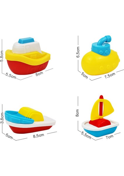 4 Pcs Çocuk Banyo Oyuncakları Bebek Karikatür Banyo Bebek Tekne Banyo Oyuncak (Yurt Dışından) fırsatları