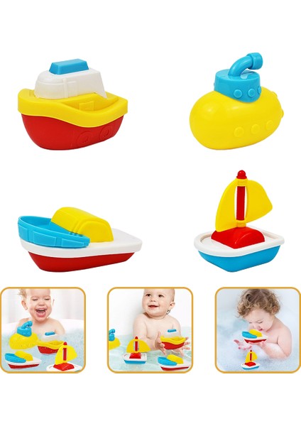4 Pcs Çocuk Banyo Oyuncakları Bebek Karikatür Banyo Bebek Tekne Banyo Oyuncak (Yurt Dışından) indirimleri