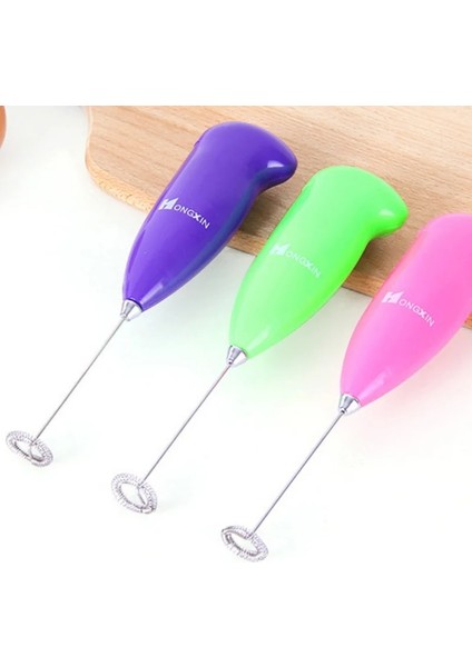Yeşil Elektrikli Yumurta Çırpıcı Sütlü Içecek Kahve Çırpma Mikser Frother Foamer Mini Kolu Karıştırıcı Mutfak Pişirme Araçları (Yurt Dışından)