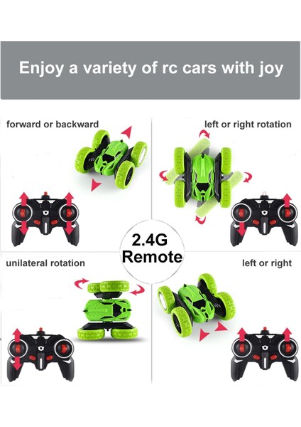 Uzaktan Kumandalı Araba, Rc Arabalar 2.4ghz Hızlı Dublör Rc Araba, 4WD 360° Dönen Farlı Rc Kamyonlar, Off Road Rc Paletli Noel Oyuncak Arabalar Çocuklar Için Erkek Kız Doğum Günü (Yurt Dışından) fırsatları