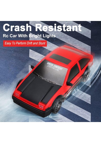 Rc Drift Araba 2.4ghz 1:24 Ölçekli 4WD Yüksek Hızlı Uzaktan Kumandalı Arabalar LED Işıklı Ler ve Sürüklenen Lastikler Yetişkinler Için Yarış Sporu Oyuncak Arabalar Erkek Kız Ço (Yurt Dışından) fiyatları