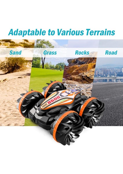 Çocuklar Için Amfibi Rc Araba - 2.4 Ghz Uzaktan Kumandalı Tekne Oyuncakları Erkekler Için Su Geçirmez Rc Canavar Kamyon Plaj Oyuncakları Araba Açık Havuz Su Oyuncak Çocuklar Için (Yurt Dışından)