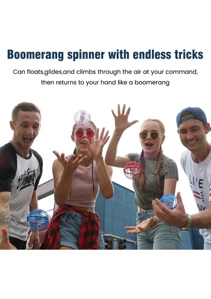 Sysdjon Boomerang Spinner Drone Oyuncak Küre - Mavi (Yurt Dışından)