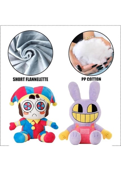 Boutiques (Pomni) Inanılmaz Dijital Sirk Peluş Çocuk Çocukler, Anime Çevreleyen Sirk Palyaçoları ve Tavşan Peluş Çocukler, 10 Inç Dijital Sirk Peluş, Çocuklar ve Yetişkinler Için Uygun (Yurt Dışından)