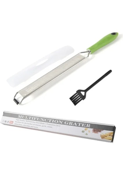 Yeşil 1 Adet Paslanmaz Çelik Çok Amaçlı Limon Rende Pişirme Aracı Peynir Rende Silecek Mutfak Gadget (Yurt Dışından)
