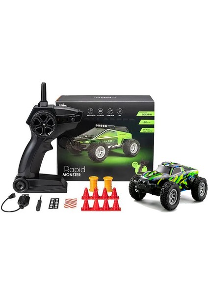 1:32 Mini Yüksek Hızlı 20 Km/saat Uzaktan Kumandalı Araba Iki Hızlı Ayar Kapalı Profesyonel Mod Off-Road (Yurt Dışından)