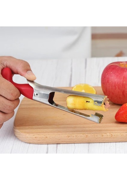 Siyah Elma Oyacağı Aracı Elma Dilimleme Tart Kesici Meyve Armut Çekirdeği Kaldırılmış Bıçak Elma Oyacağı Sökücü Meyve Sebze Aracı Mutfak Gadget (Yurt Dışından)
