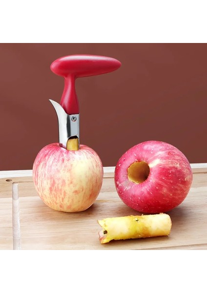 Siyah Elma Oyacağı Aracı Elma Dilimleme Tart Kesici Meyve Armut Çekirdeği Kaldırılmış Bıçak Elma Oyacağı Sökücü Meyve Sebze Aracı Mutfak Gadget (Yurt Dışından)