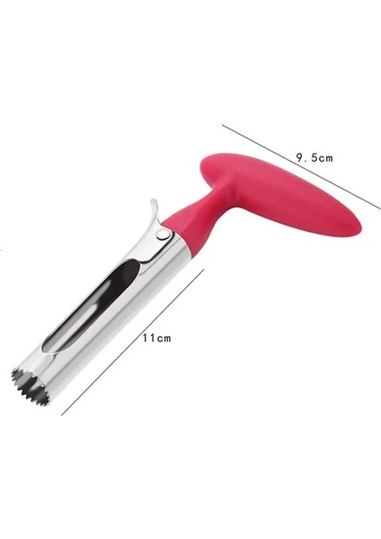 Siyah Elma Oyacağı Aracı Elma Dilimleme Tart Kesici Meyve Armut Çekirdeği Kaldırılmış Bıçak Elma Oyacağı Sökücü Meyve Sebze Aracı Mutfak Gadget (Yurt Dışından)
