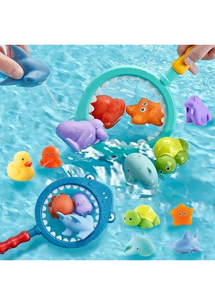 Sprey Banyo Oyuncakları, Suda Balık Tutma Banyosu, Çocuk Seti, Sıcaklığa Duyarlı Renk Değiştiren Hayvanlar (Yurt Dışından) modelleri