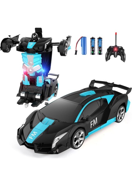 3-8 Yaşındaki Çocuklar Için Uzaktan Kumandalı Araba, 4 5 6 7-12 Erkek Kız Çocuklar Için Rc Araba Oyuncakları, 360° Döndürülebilen Tek Tuşla Dönüşen Robot, En Iyi Noel Doğum Günü He (Yurt Dışından)