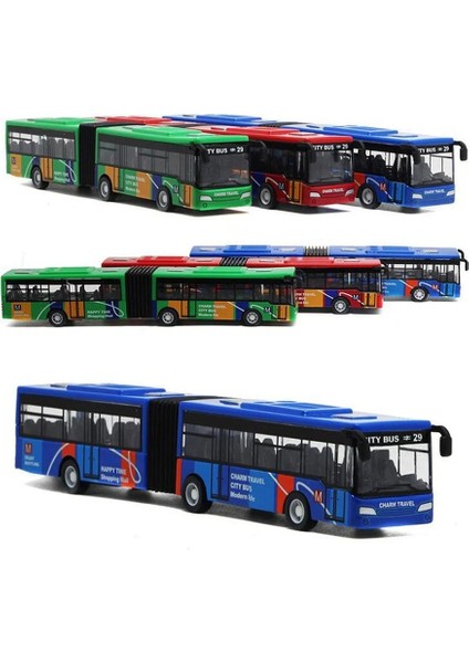 1:64 Alaşım Şehir Içi Otobüs Model Araba Şehir Ekspres Otobüs Çift Otobüs (Yurt Dışından)