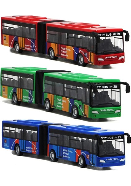 1:64 Alaşım Şehir Içi Otobüs Model Araba Şehir Ekspres Otobüs Çift Otobüs (Yurt Dışından)