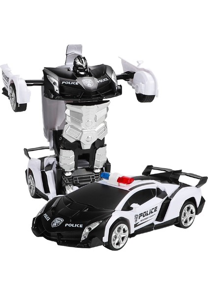 Ikisi Bir Arada Elektrikli Uzaktan Kumandalı Araba Dönüşüm Robotu Tek Tuşla Dönüşüm Araba Dış Mekan Uzaktan Kumandalı Spor Araba (Yurt Dışından)