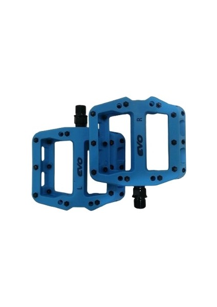 Plastik Mavi Platformlu Rulmanlı Bisiklet Pedalı