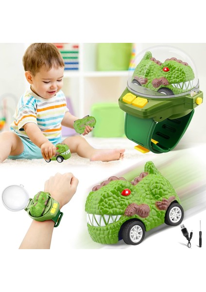 2023 Yeni Mini Uzaktan Kumandalı Araba Izle Oyuncaklar, 2.4 Ghz Karikatür Rc Saat Yarış Arabası, USB Şarjlı Uzaktan Kumanda Araba, Tiktok Izle Araba Erkek Kız Doğum Günü Hediyesi I (Yurt Dışından)