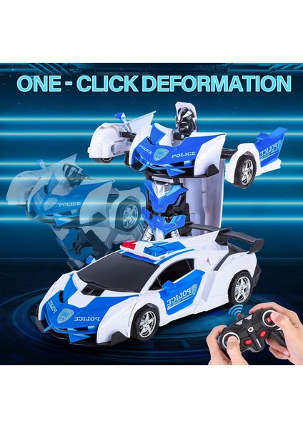 7-11 Yaş Çocuklar Için Deformasyon Araba, Dönüşen Araba Robot Araç Oyuncak Polis Arabası Erkek Çocuklar Için Uzaktan Kumandalı Sürüklenen Rc Yarış Arabası En Iyi Doğum Günü Noel H (Yurt Dışından) modelleri