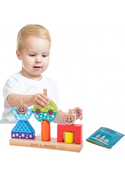 Çocuk Yapı Taşları Denge Oyunu Bulmaca Erken Eğitim Çocuk Oyuncakları Küçük Çocuk Masa Oyunu Oyuncakları (Gündüz ve Gece Yapı Taşları) (Yurt Dışından) fırsatları