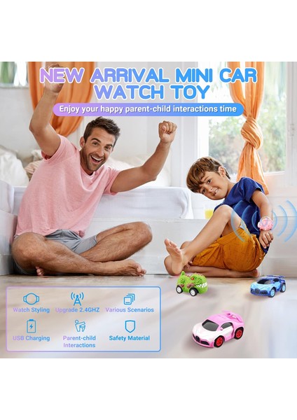 2023 Yeni Mini Uzaktan Kumandalı Araba Izle Oyuncaklar, 2.4 Ghz Karikatür Rc Saat Yarış Arabası, USB Şarjlı Uzaktan Kumanda Araba, Tiktok Izle Araba Erkek Kız Doğum Günü Hediyesi I (Yurt Dışından) fırsatları