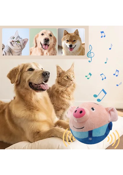 Peluş Otomatik Zıplayan Oyuncak Anti-Isırma Müzik Titreşim Zıplayan Top Kediler ve Köpekler Için Evcil Hayvanlar (Yurt Dışından) fırsatları