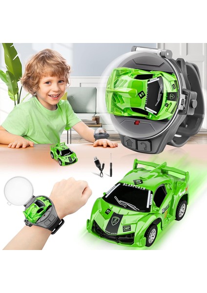 2023 Yeni Mini Uzaktan Kumandalı Araba Izle Oyuncaklar, 2.4 Ghz Karikatür Rc Saat Yarış Arabası, USB Şarjlı Uzaktan Kumanda Araba, Tiktok Izle Araba Erkek Kız Doğum Günü Hediyesi I (Yurt Dışından)