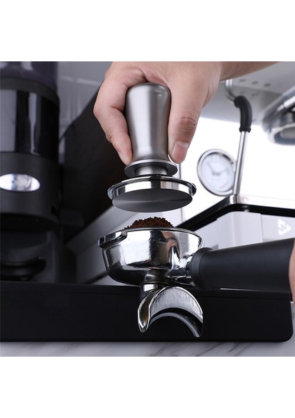 Sabit Basınçlı Kahve Tamper 58MM Espresso Dağıtıcı Paslanmaz Çelik Kuvvet Toz Çekiç Aletleri (Yurt Dışından)