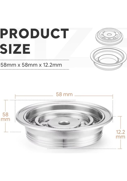 Vertuo Next Makine Uyumlu Kahve Kapsülleri Için Yeniden Kullanılabilir Kapsül Adaptörü 150ML (Yurt Dışından)
