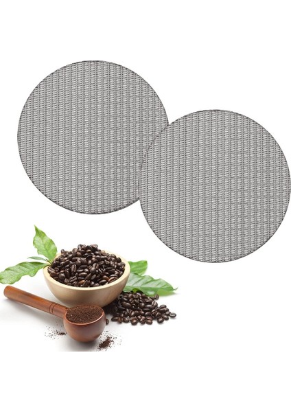 53,5 mm Espresso Puck Ekranı, Yeniden Kullanılabilir 1,7 mm Kalınlık 150 Μm Paslanmaz Çelik Ekran (2 Paket) (Yurt Dışından)