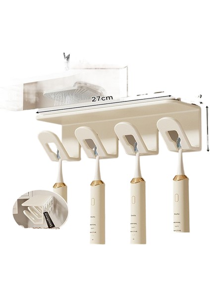 Diş Bardağı ve Diş Fırçası Delgeçsiz Raf (Yurt Dışından)