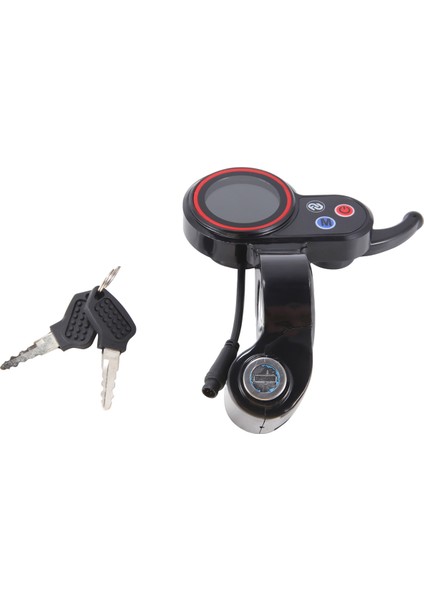 Scooter Parçaları 6pin LCD Ekran Elektrikli Scooter Için Anahtarlı Kilitli Gösterge Paneli Aksesuarları Siyah (Yurt Dışından) fiyatları