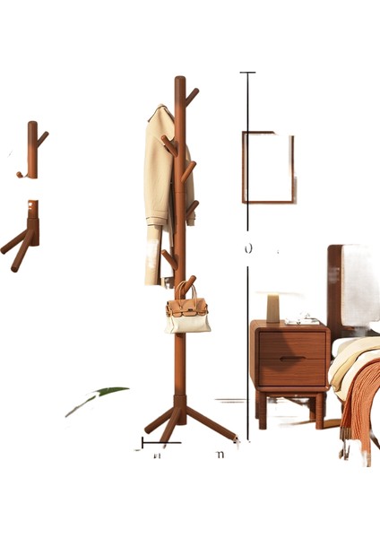 Ahşap Giysi Rafı Yer Rafı (Yurt Dışından)