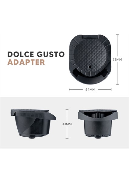 Kapsül Adaptörü Kapsüller Convert Crema Make Kahve Makinesi Piccolo Xs 2b (Yurt Dışından)
