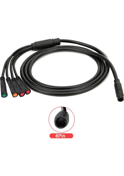 Elektrikli Bisiklet Kontrol Cihazı Gösterge Paneli Bağlantısı Için Su Geçirmez 8pin Ana Kablo 2pın+3pın+5pın Bazı Kt (Yurt Dışından)