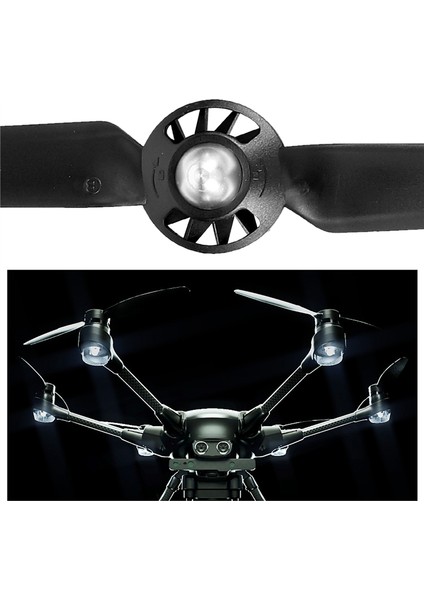 Yuneec Q500 Typhoon 4K Için 8 Adet Pervane Yedek Parça Hızlı Çıkarma Kendinden Kilitli Pervane Yedek Kanat (Siyah) (Yurt Dışından)