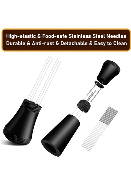 Wdt Tools Espresso Puck Ekranı - 54MM Dozaj Hunisi ve Paslanmaz Çelik Iğneler Kahve Karıştırıcı Dağıtım Aracı (Yurt Dışından)