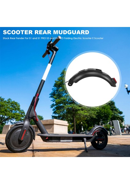 Kugoo S1 ve S1 Pro S3 ve S3 Pro Katlanır Elektrikli Scooter E Scooter Için Stok Arka Çamurluk (Yurt Dışından)