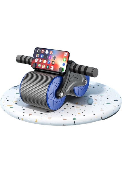 Karın Tekerleği Otomatik Geri Tepme Karın Eğitmeni Ev Fitness Ekipmanları (Yurt Dışından)
