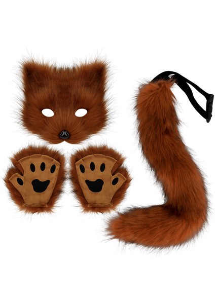 Cos Simülasyon Peluş Tilki Maske Seti (Yurt Dışından)