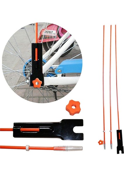 2 Set Bisiklet Güvenlik Bayrağı, Fiberglas Direk Montaj Braketi, Ayarlanabilir Uzunluk, Açık Hava Oyun Alanı (Yurt Dışından)