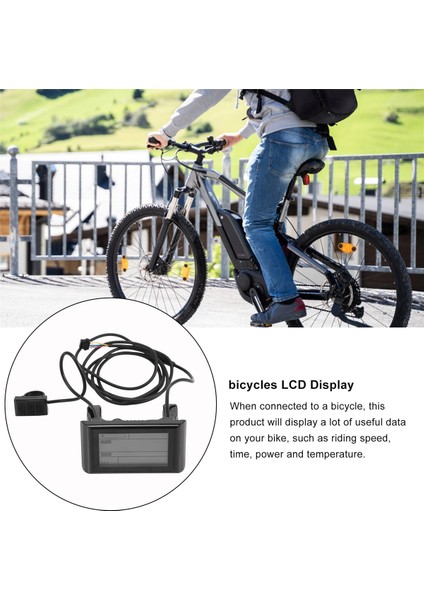 SW900 Ebike LCD Ekran 36 V E-Bisiklet LCD Metre Paneli Ekran Elektrikli Bisiklet Bilgisayarı Için Ebike Aksesuarları (Yurt Dışından)
